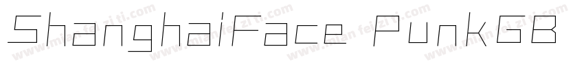 ShanghaiFace PunkGB Regular字体转换